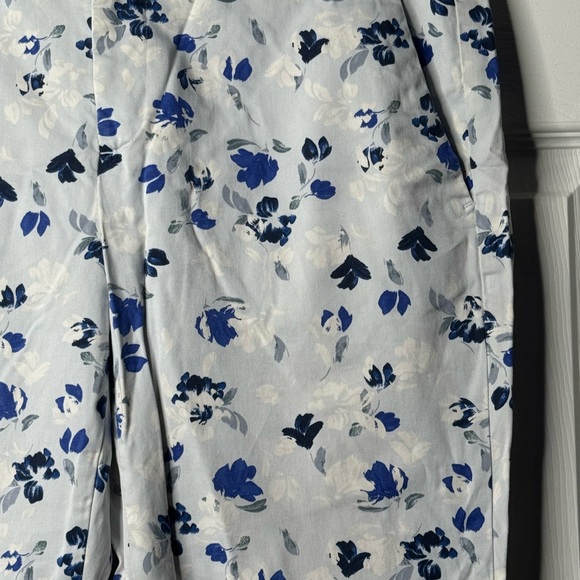 Banana Republic Blue Floral Cropped Pants - Picture 8 of 12